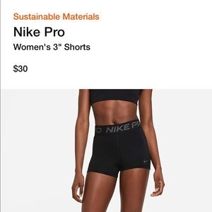 Nike PRO shorts